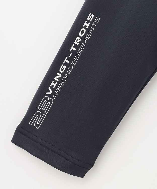 23区GOLF 【MEN】【吸水速乾・UVケア】30デニール 無地Vネックインナーシャツ ネイビー系