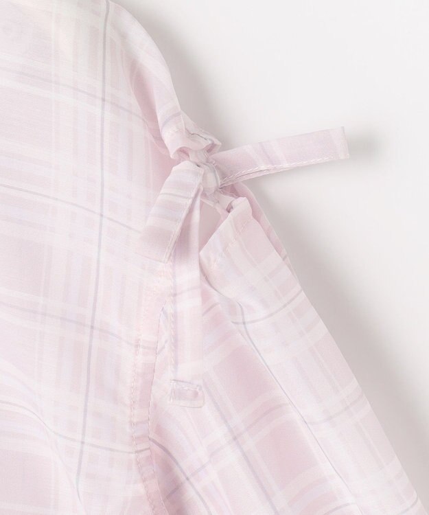 ANY KIDS シアーチェックシャツ ピンク