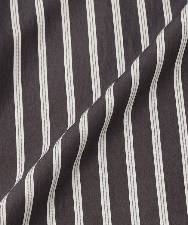 自由区 L ビスコースナイロンドビーストライプ スカート ブラウン系