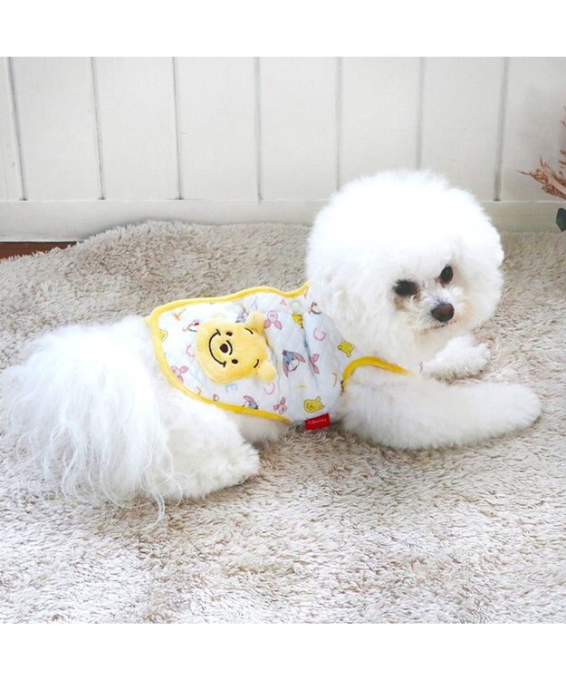 PET PARADISE ディズニー くまのプーさん  キルトベスト 《フレンズ柄》 小型犬 ホワイト