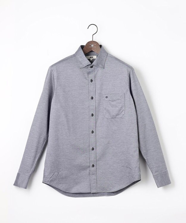 JOSEPH ABBOUD 【ストレッチで快適な着心地・イージーケア】ジャージー シャツ ネイビー系