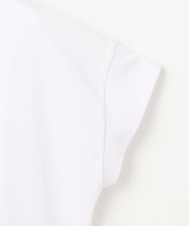 23区 L 【UVカット/洗える】CA ME PLAIT ロゴTシャツ オフ×ゴールド