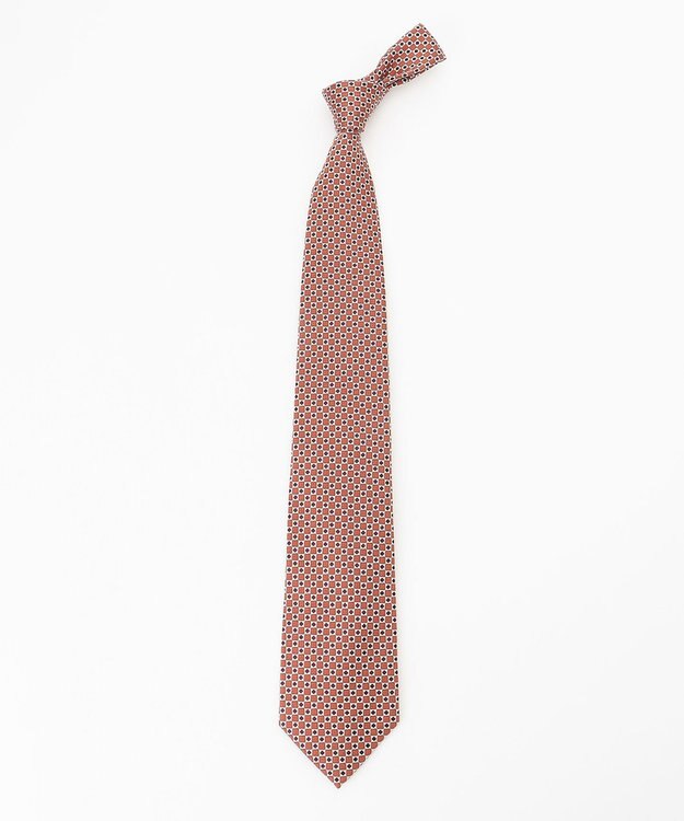 J.PRESS MEN ヴィンテージジャガード/ダイヤグラム柄 ネクタイ オレンジ系8