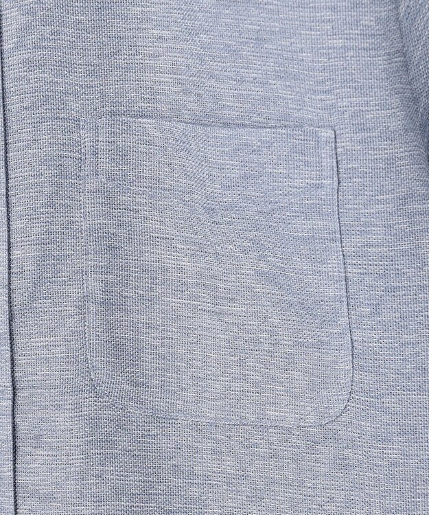 J.PRESS MEN 【WEB・一部店舗限定】ブリーザブルレノクロス 半袖シャツ / B.D. ダルブルー系