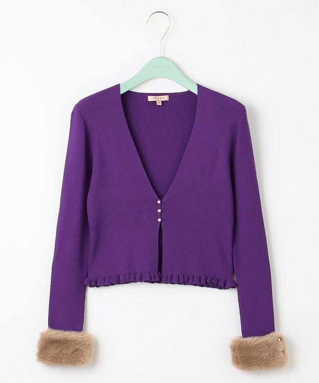 TOCCA BOOM KNIT ボレロ パープル系