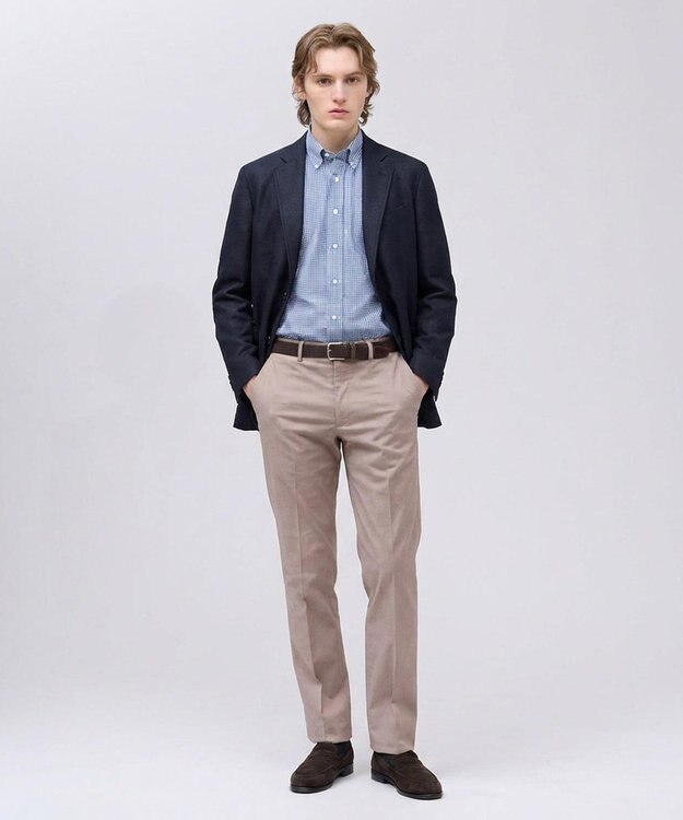 J.PRESS MEN 新色追加【WEB限定】【吸水速乾 / 洗える / 超軽量 / ストレッチ】ブリーザブルレノクロス ジャケット ネイビー系 (26年新色)