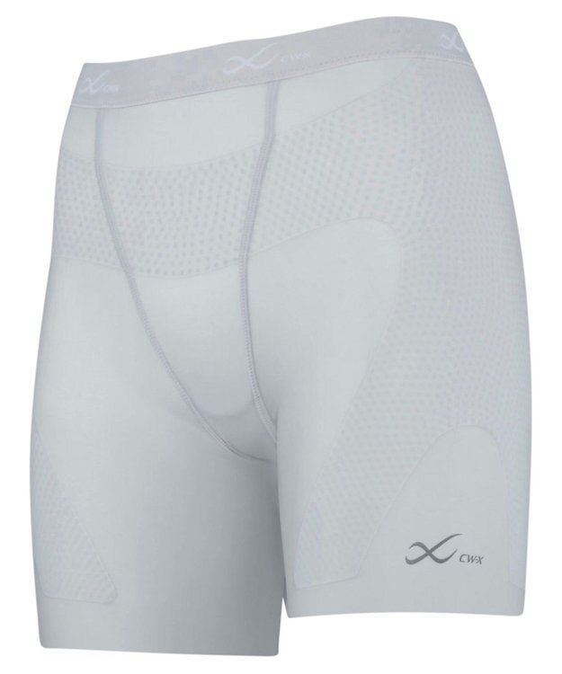 CW-X 【WOMEN】 CW-X 股関節サポート スパッツ 【大谷翔平愛用モデル】 下半身の軸がブレにくい 骨盤サポート 球技 陸上 ショート 2分丈 レディース BCY101 /ワコール シルバーグレー