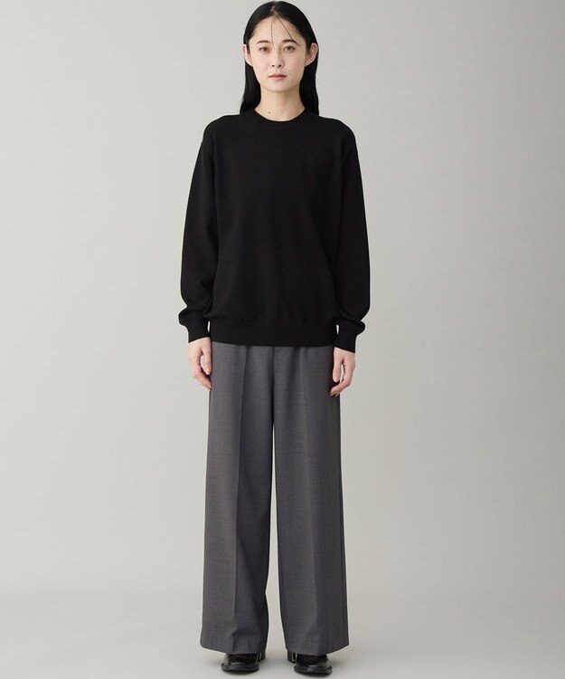 UNFILO MENS 【OCEANS YouTube 掲載/男女兼用】スムースシルキーニット ブラック