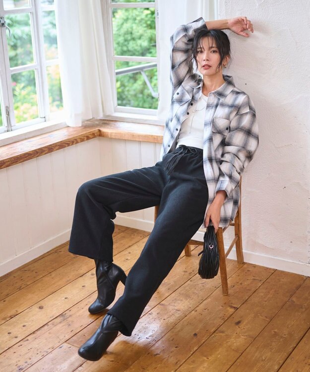 WEGO 【2025年秋冬新作/SMLサイズ展開/ユニセックス着用ITEM】オンブレチェックネルシャツ（LS） 柄2