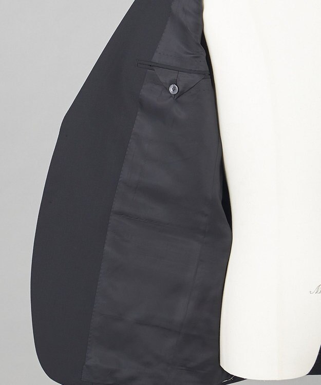 GOTAIRIKU フォーマルシーンにも対応可【ロングシーズン対応】WOOL×POLYESTER ベーシックスーツ（ブラック） ブラック系