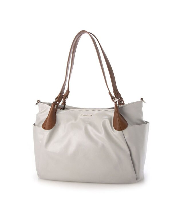 LA BAGAGERIE EMAILLERシリーズ　2wayトート　Sサイズ アイボリー