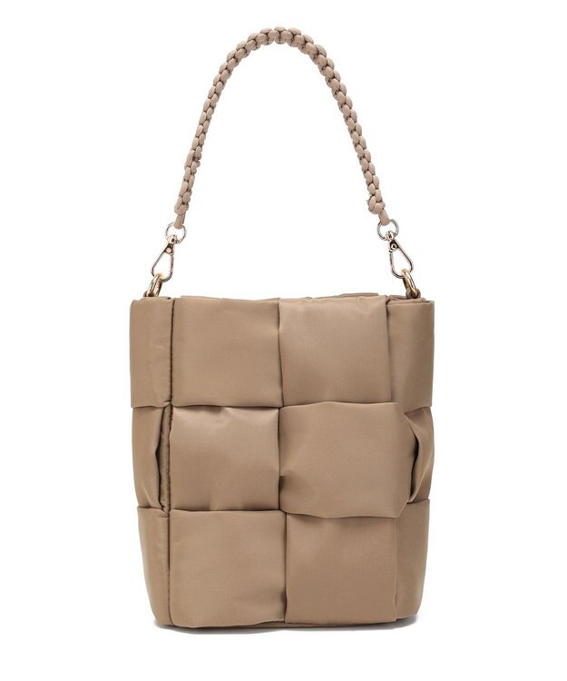 style code 【軽量・ペットボトル収納可能】パデット　縦型ショルダー　２WAY 　高密度ナイロン グレージュ