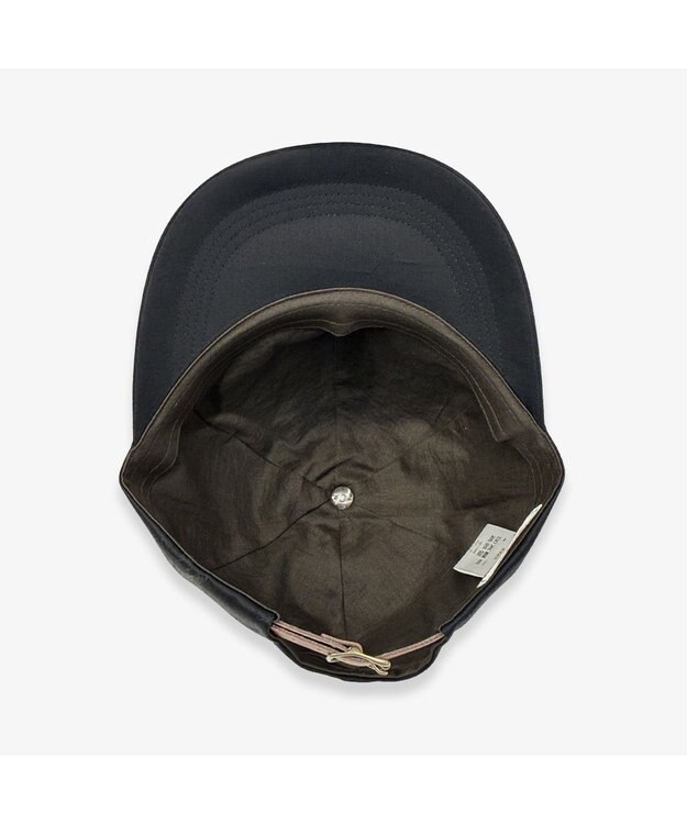 林八百吉商店 un chapeau　サテンキャップ ブラック