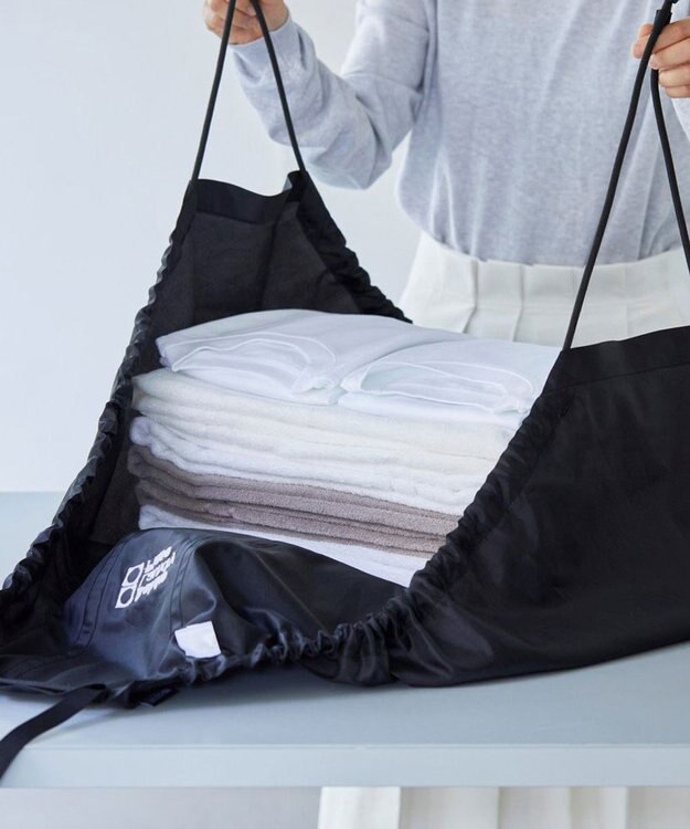 ROOTOTE 9657【BLT×RT コラボ商品】RT. Baluko Laundry Place.ランドリーバッグ. フロシキ 01：ブラック