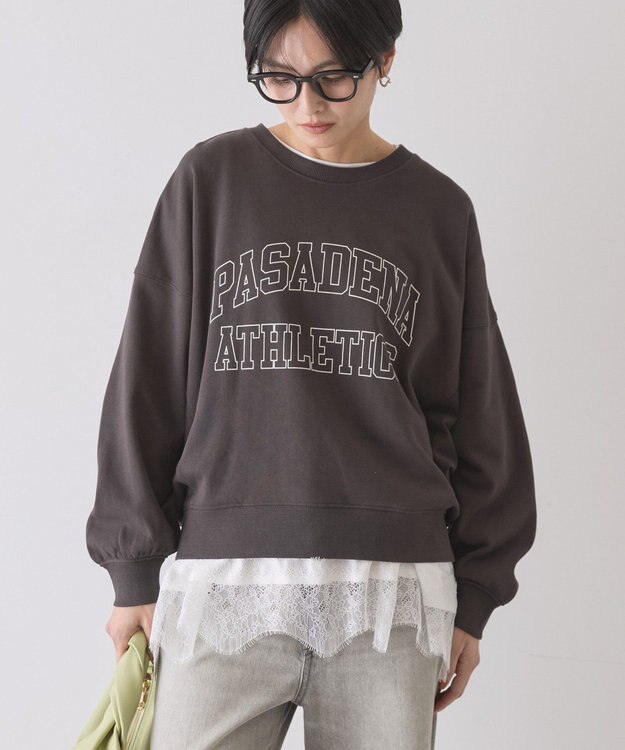 AMERICAN HOLIC カレッジロゴドルマンスウェット Charcoal Gray