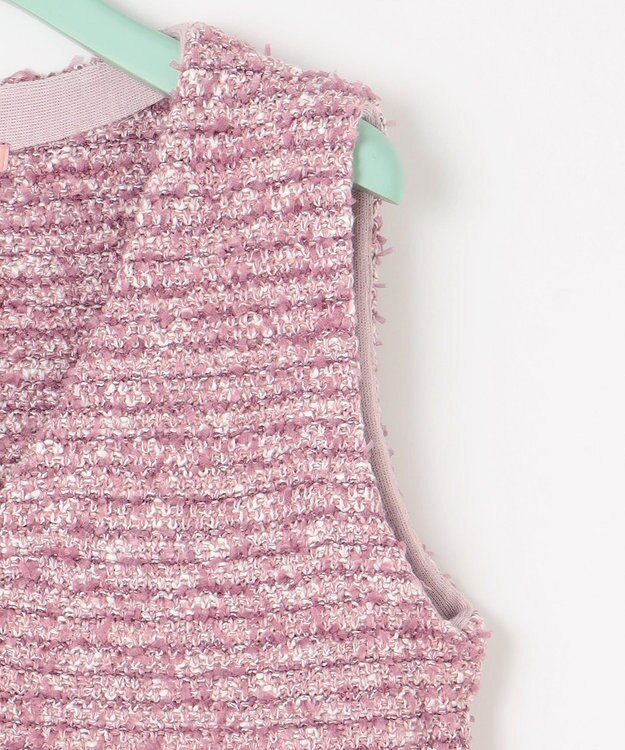 TOCCA 【洗える！】FONDU TWEED ドレス パープル系