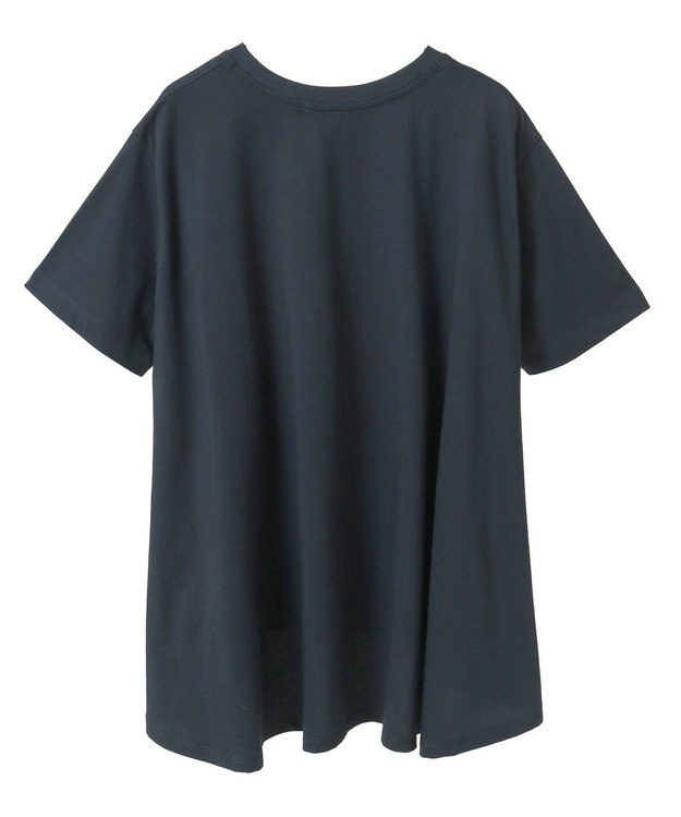 AMERICAN HOLIC 接触冷感バックフレア半袖プルオーバー Navy