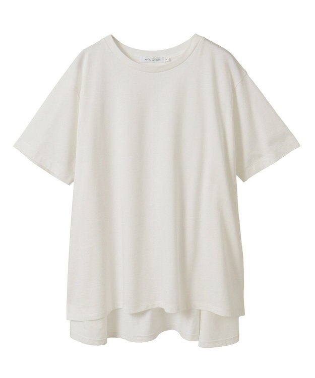 AMERICAN HOLIC 接触冷感バックフレア半袖プルオーバー Off White