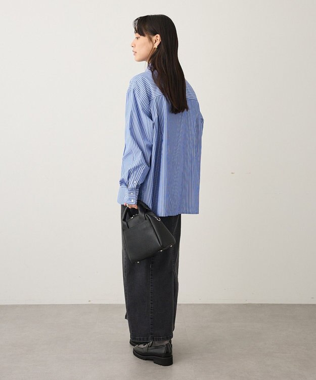 CRAFT STANDARD BOUTIQUE レギュラーカラーオーバーサイズシャツ Blue