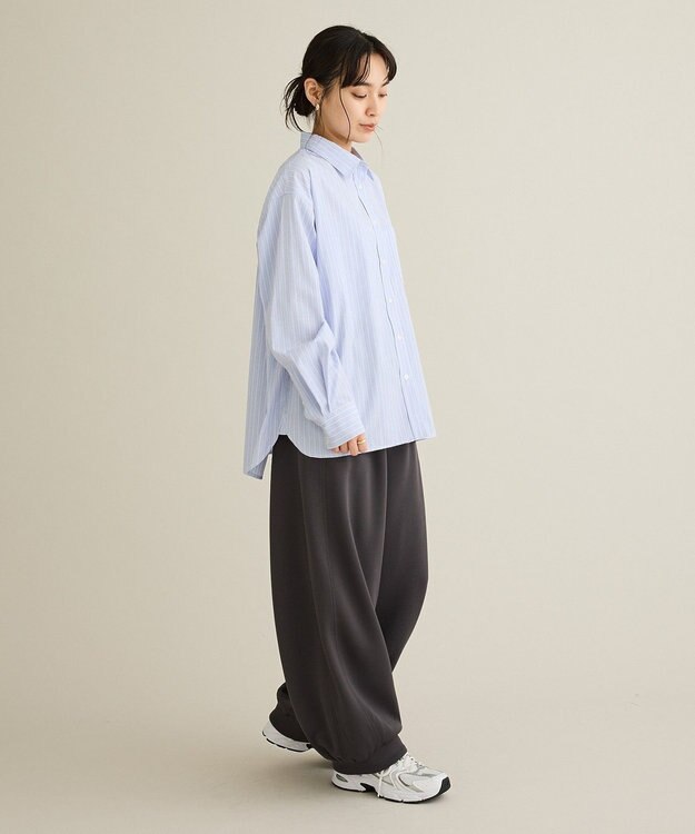 CRAFT STANDARD BOUTIQUE レギュラーカラーオーバーサイズシャツ Light Blue