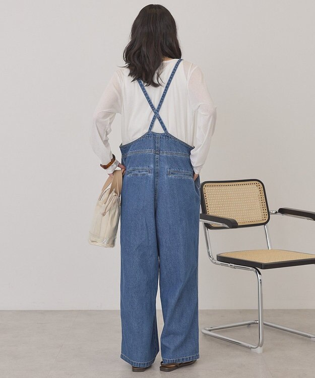 AMERICAN HOLIC デニムスクエアサロペット Indigo