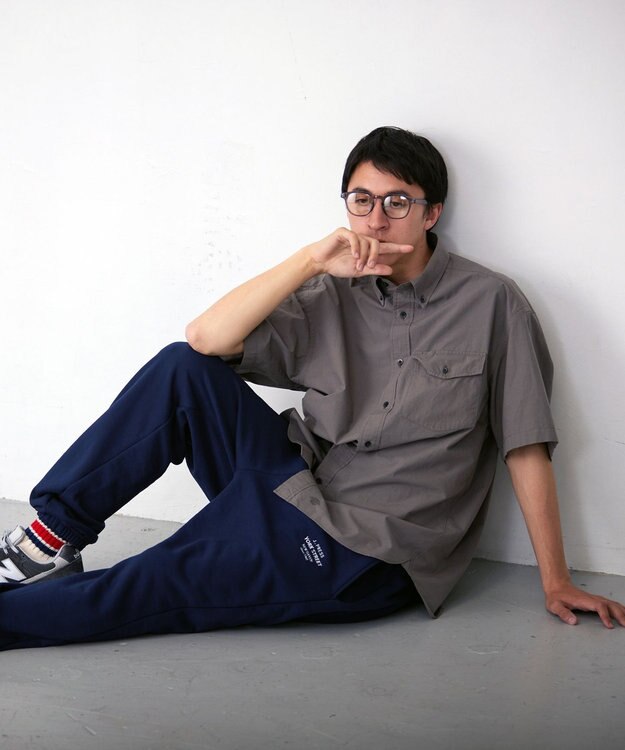 J.PRESS YORK STREET 【UNISEX】タイプライター ワッシャーシャツ/B.D グレー系