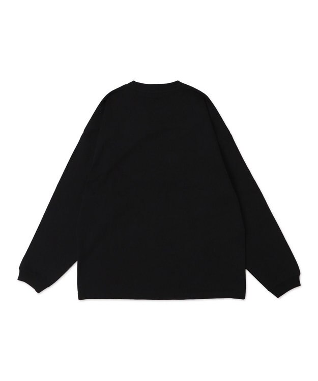 WEGO 【２点SET】アクセ付きグラフィックプリントT（LS） ブラック