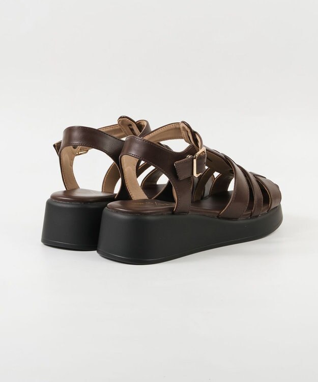 BONTRE 【pied du lapan/ピエドラパン】厚底グルカサンダル/50753ZI ダークブラウン