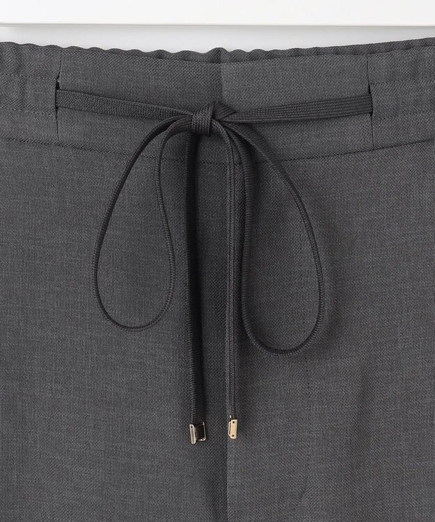 自由区 L 【洗える】ツイステッドダブルクロスワイドストレート パンツ グレー