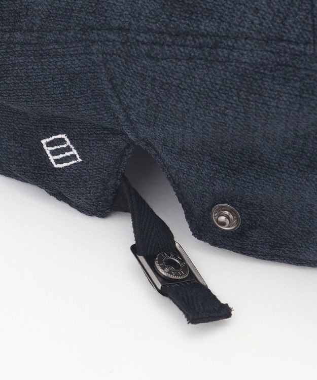 JOSEPH ABBOUD ブロックベロアストレッチ　ハンチング ネイビー系