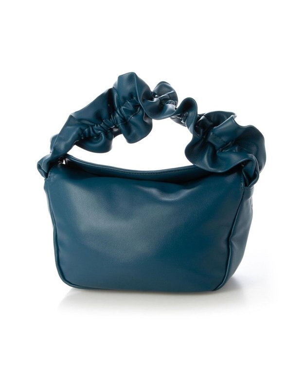 UNBILLION kakatoo フリルハンドルフラップショルダーバッグ ブルー