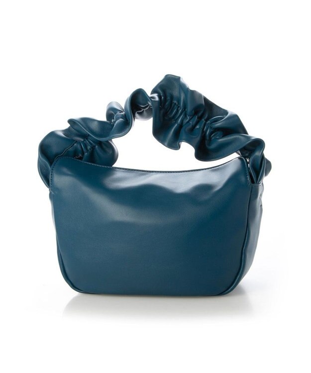 UNBILLION kakatoo フリルハンドルフラップショルダーバッグ ブルー