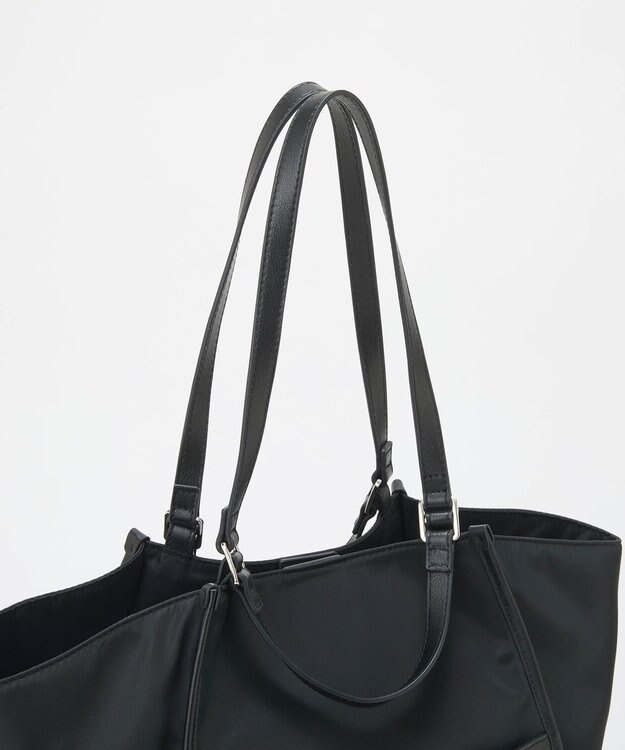 TOPKAPI 【TREASURE TOPKAPI】ナイロン 2way レザーハンドル トートバッグ ブラック