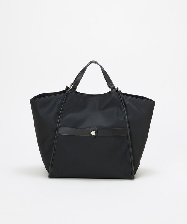 TOPKAPI 【TREASURE TOPKAPI】ナイロン 2way レザーハンドル トートバッグ ブラック