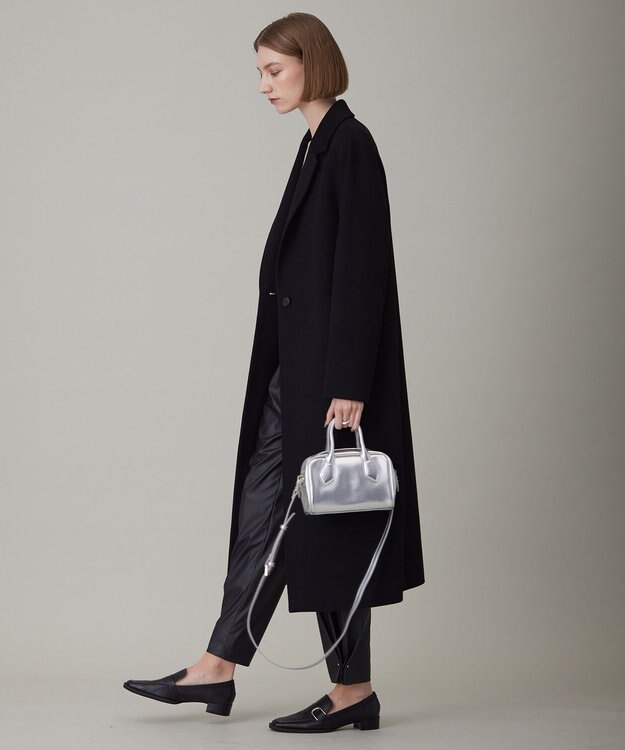 ICB L ロロピアーナウールカシミヤ チェスターコート ブラック系