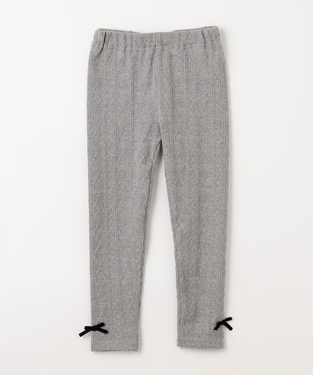 ANY KIDS ケーブルレギンス 杢グレー