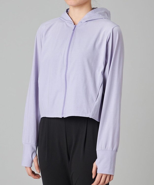 Chacott Chacott BALANCE EasyCare+フレアジャケット モーブ