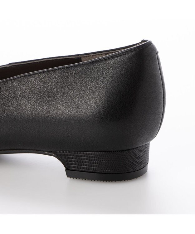 ing <ing>スクエアトゥVカットパンプス ブラック