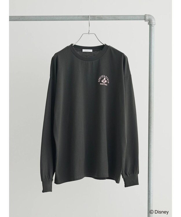 Green Parks Ｄｉｓｎｅｙ／バックプリント刺繍ロンＴＥＥ Charcoal Gray