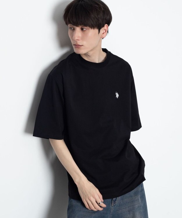 WEGO U.S. POLO ASSN.別注 接触冷感T（SS） ブラック