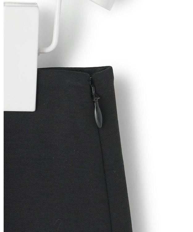 ICB 【洗える】コットンコンプレッシャー ナロースカート ブラック系