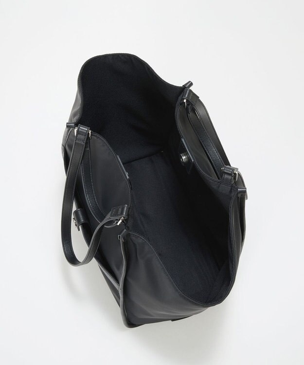 TOPKAPI 【TREASURE TOPKAPI】ナイロン 2way レザーハンドル トートバッグ ブラック