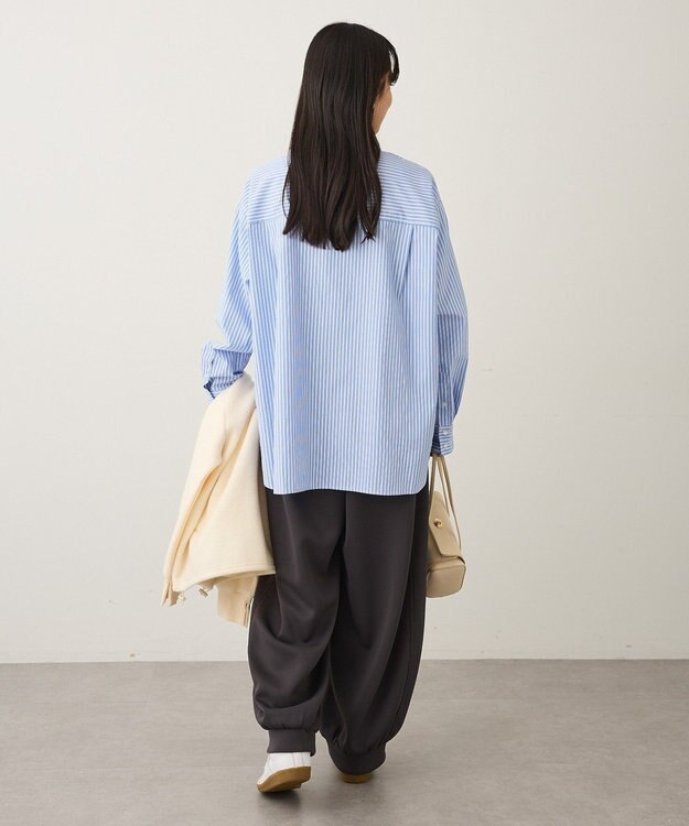 CRAFT STANDARD BOUTIQUE レギュラーカラーオーバーサイズシャツ Sax