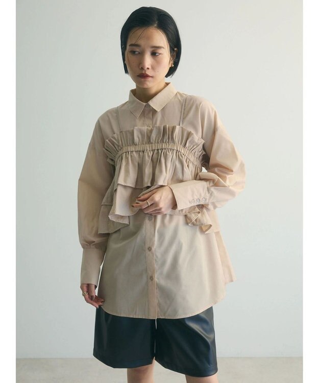 Green Parks armonia.ビスチェセットシャツチュニック Beige