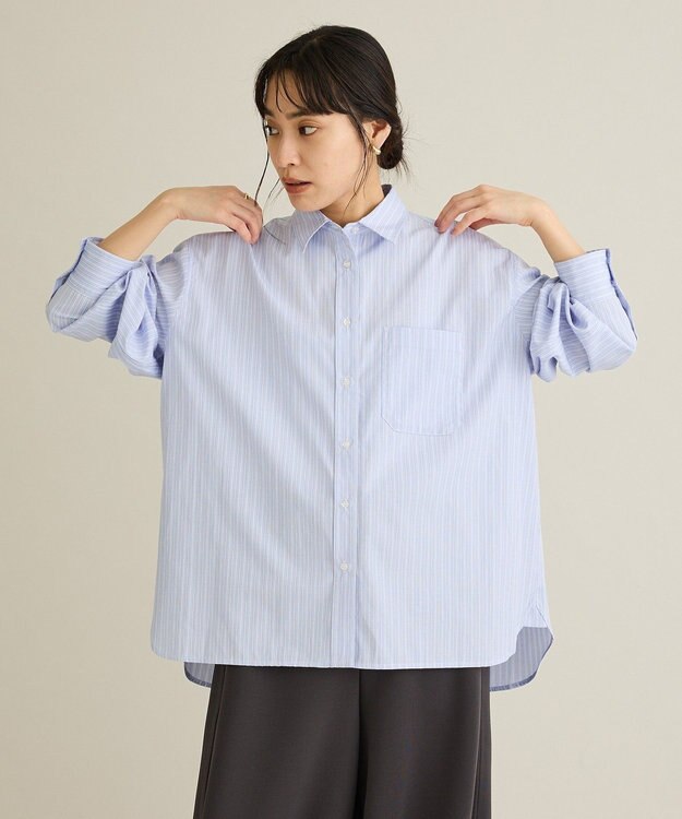 CRAFT STANDARD BOUTIQUE レギュラーカラーオーバーサイズシャツ Light Blue