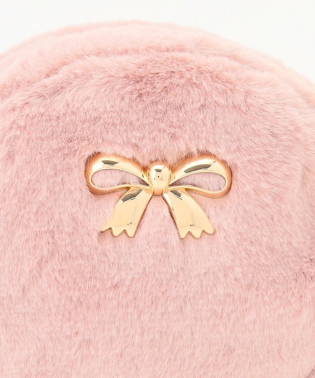 ANY KIDS フェイクファーポシェット ピンク