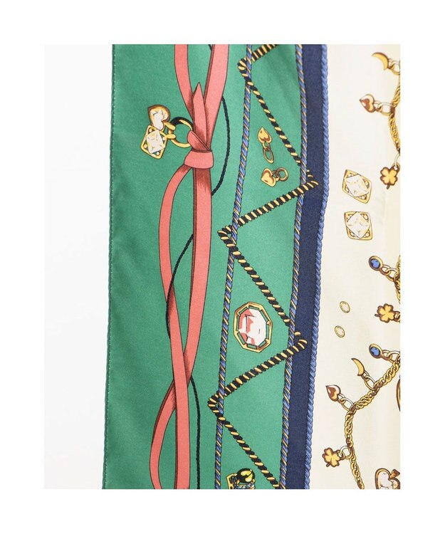 UNBILLION カカトゥ kakatoo / ジュエリーボックスシルクスカーフ グリーン