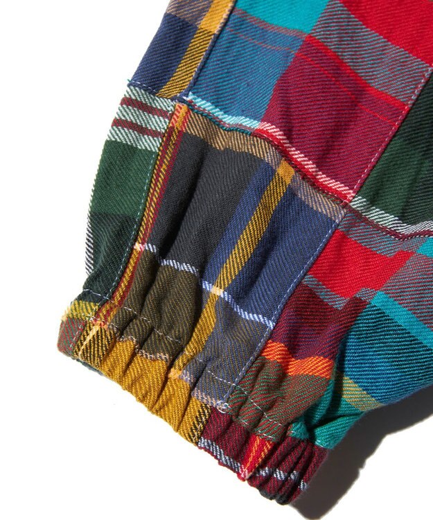 J.PRESS MEN 【J.PRESS ORIGINALS】PACHWORK NEL MADRAS SWING TOP レッド系3