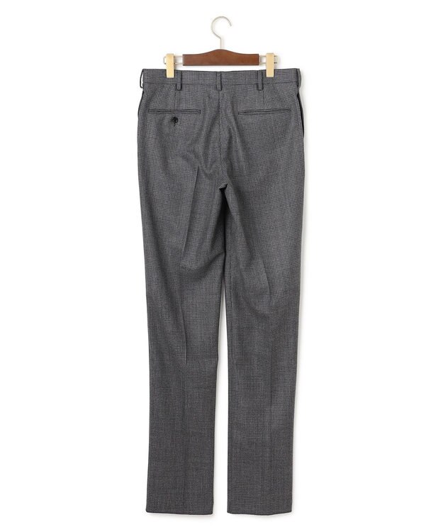 J.PRESS MEN 【定番 / セットアップ対応】マナードシルクホームスパン ガンクラブチェック スラックス ライトグレー系3