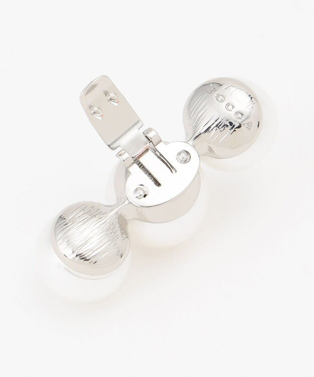 TOCCA 【軽量・撥水・お洗濯可・選べるシュークリップ】steppi×TOCCA BALLET PUMPS パンプス ブラック×パール